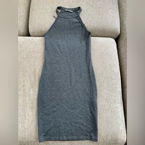 Zara gray midi dress
